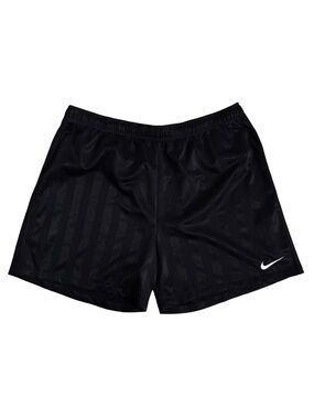Nike Black Athletic Shadow Stripe Shorts with Swoosh